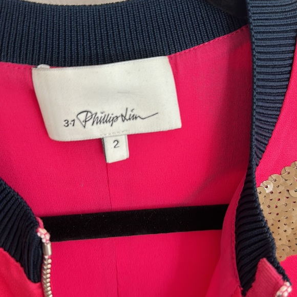 Philip Lim Cocktail Dress - pink with sequins - size 2 - Picture 6 of 8